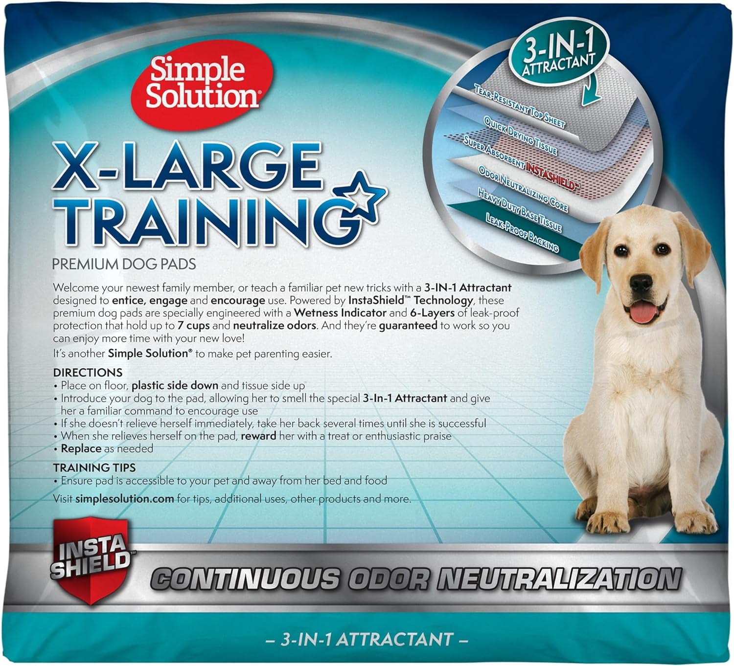 Puppy Pads Extra Large, Super Absorbent Pee Pads for Dogs, Doggie Potty Training, Puppy Essentials, X-Large for House Training, 28"X30", 50 Count