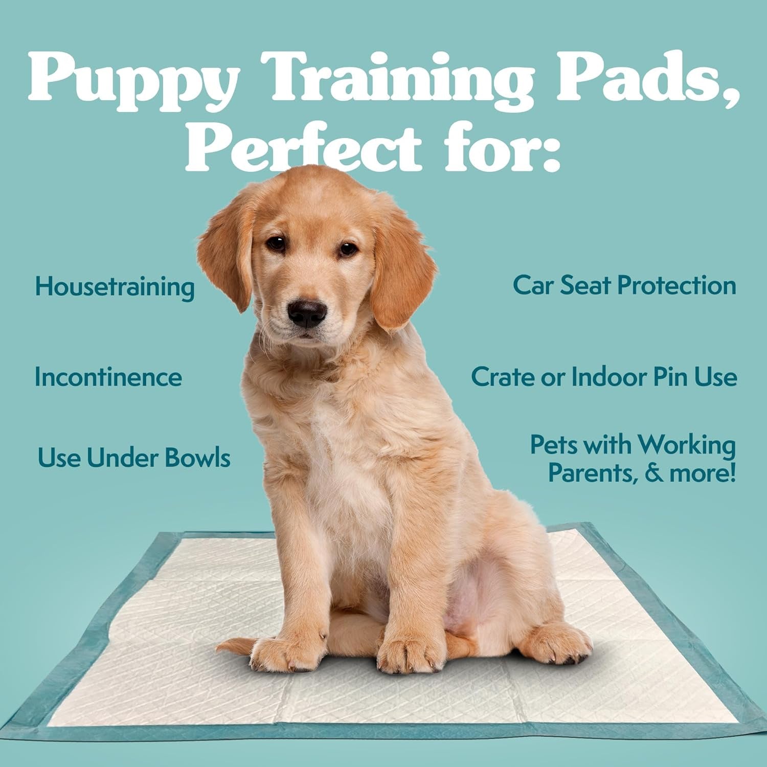 Puppy Pads Extra Large, Super Absorbent Pee Pads for Dogs, Doggie Potty Training, Puppy Essentials, X-Large for House Training, 28"X30", 50 Count